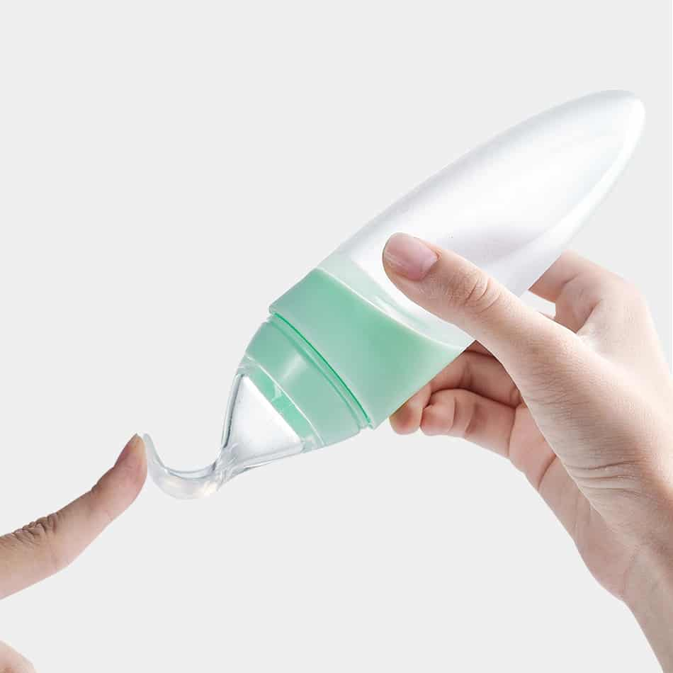 Baby Safe Spoon Shaped Silicone Bottle