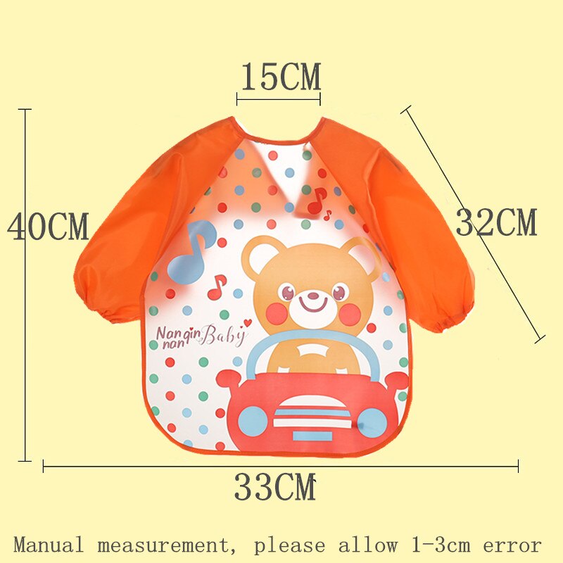 Baby's Long Sleeved Printed Polyester Bib