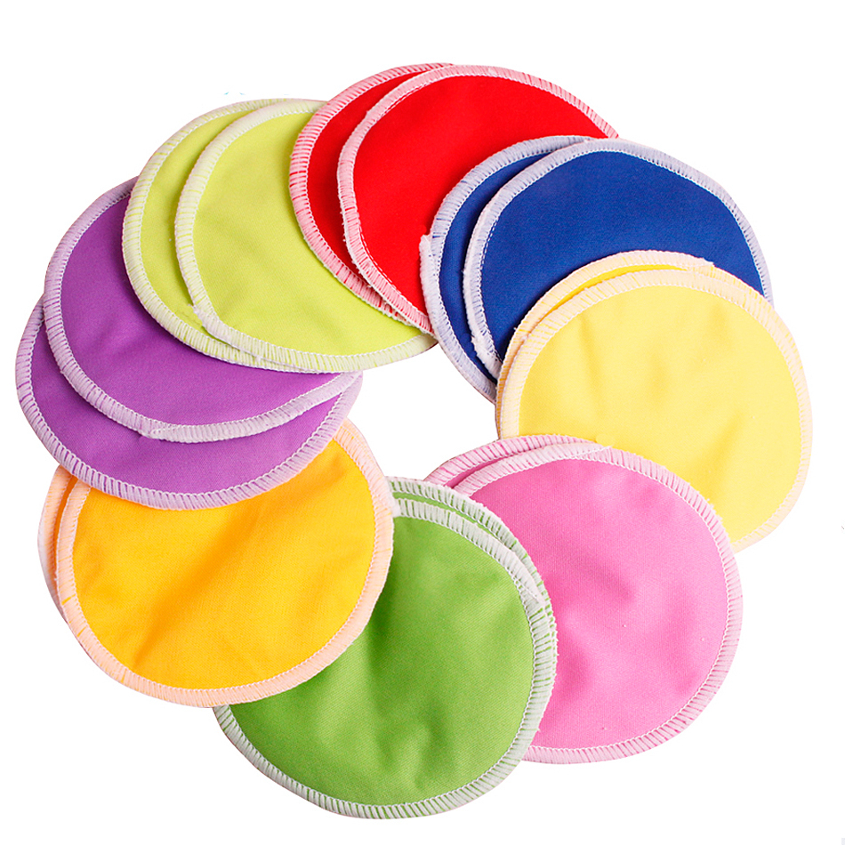 Solid Color Bamboo Breast Pads Set